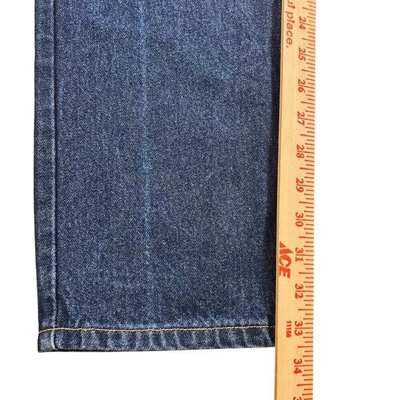 Vtg Levis 505 Denim Jeans Orange Tab Dark Wash Regular Fit USA Men’s Size 34x34 - Picture 6 of 8